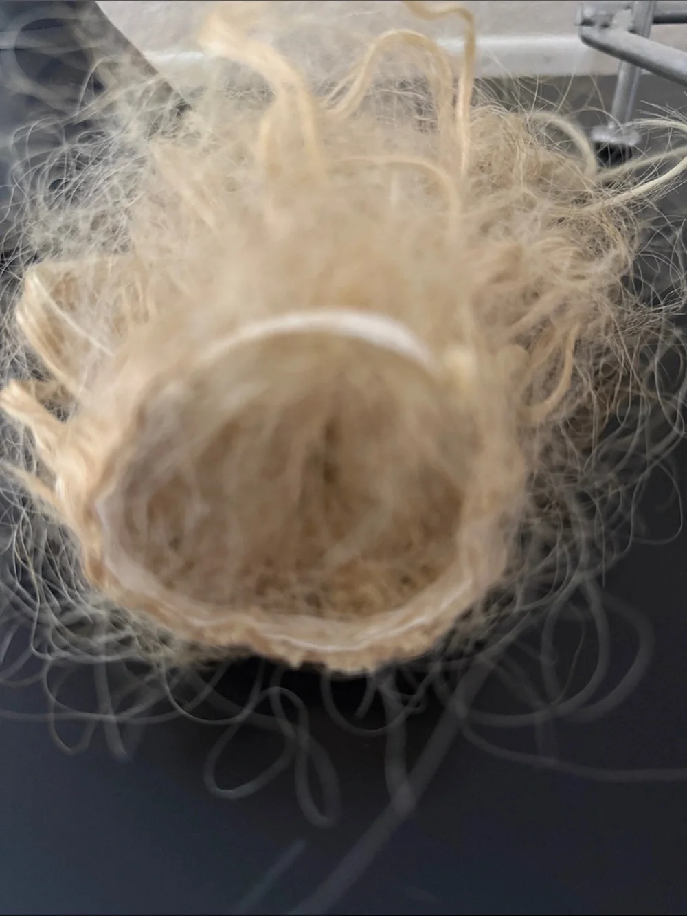 Blonde Curly Clip-In or use as a custom made pony tail Extensions - light bl